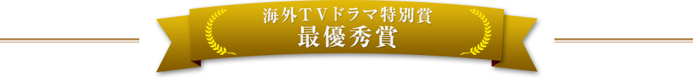 海外TVドラマ特別賞 最優秀賞